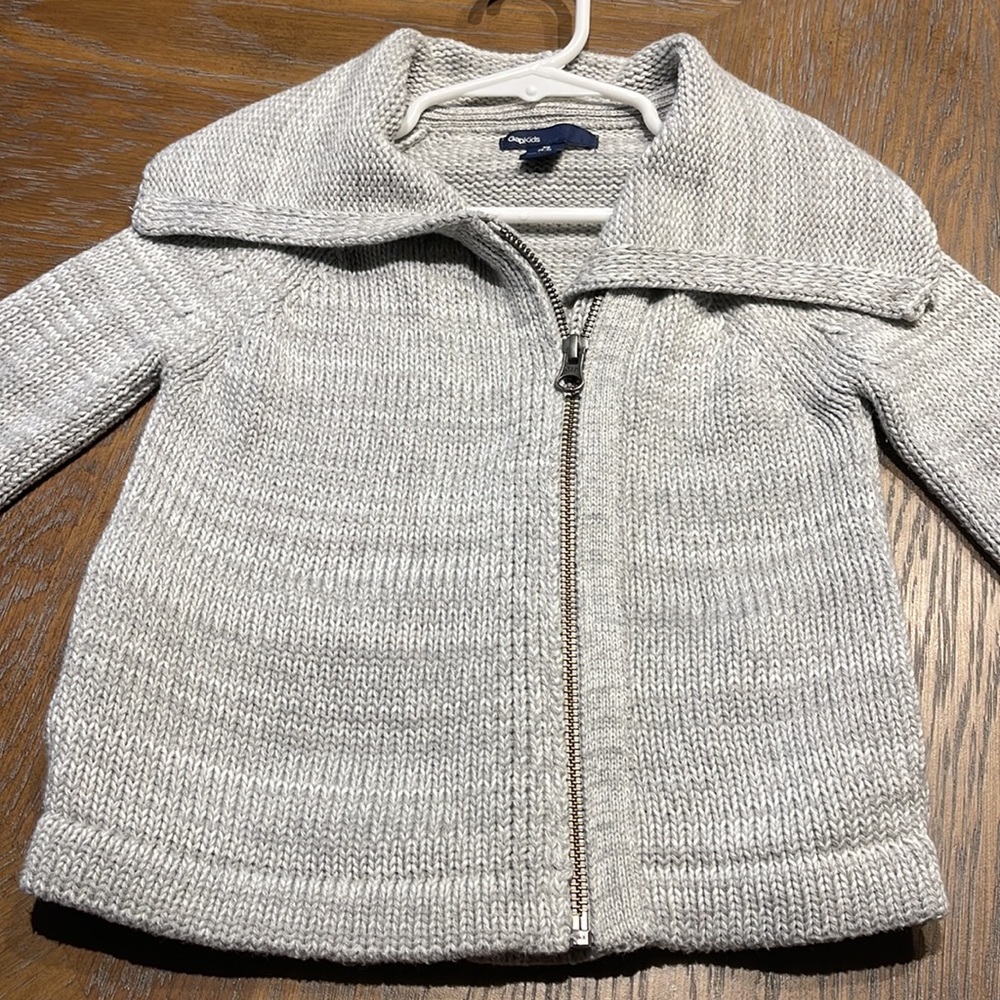 GAPKids wide collared sweater jacket